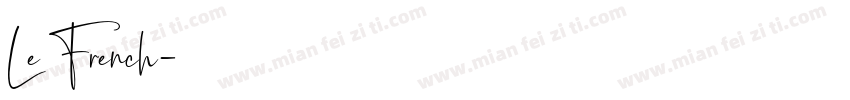 Le French字体转换